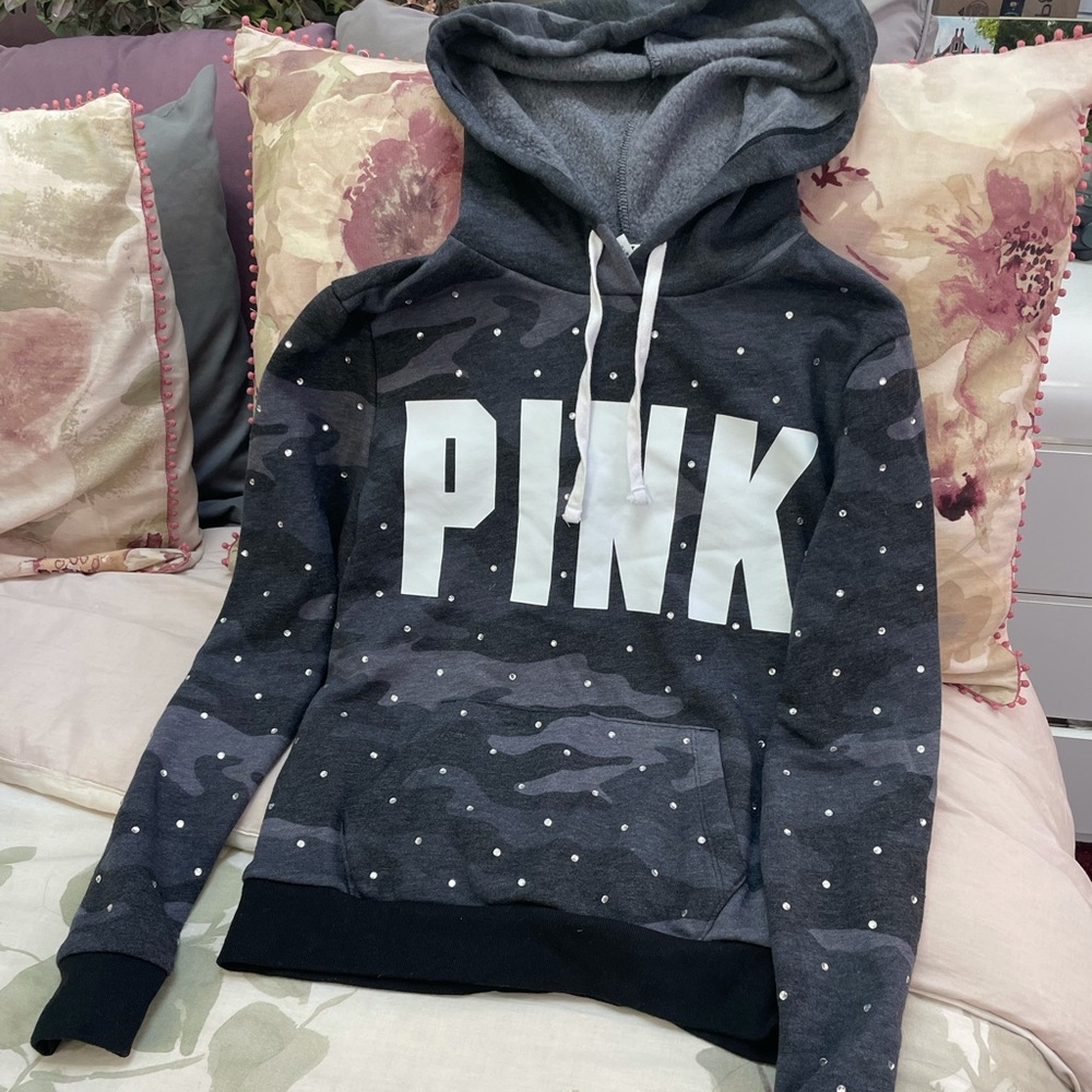 Victoria’s Secret pink Bling hoodie.